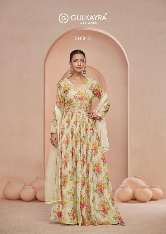 Gulkayra Sajni Fancy Printed Gown With Dupatta Wholesale catalog