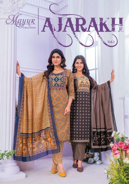 Mayur Ajarakh Vol-2 – Kurti Pant With Dupatta - Wholesale Catalog
