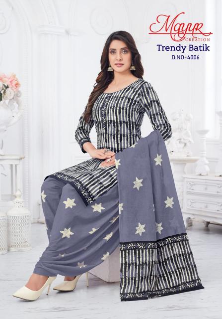 Mayur Trendy Batik Vol-4 – Dress Material - Wholesale Catalog