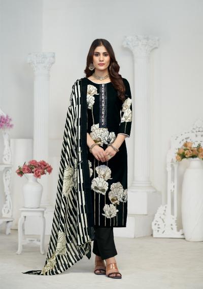 Radhika Azara Flower Valley Cotton Printed Dress Material Wholesale catalog