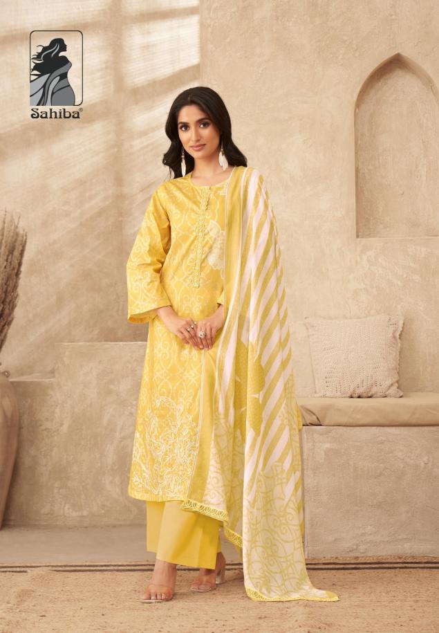 Sahiba CHARU Dress Material Wholesale catalog