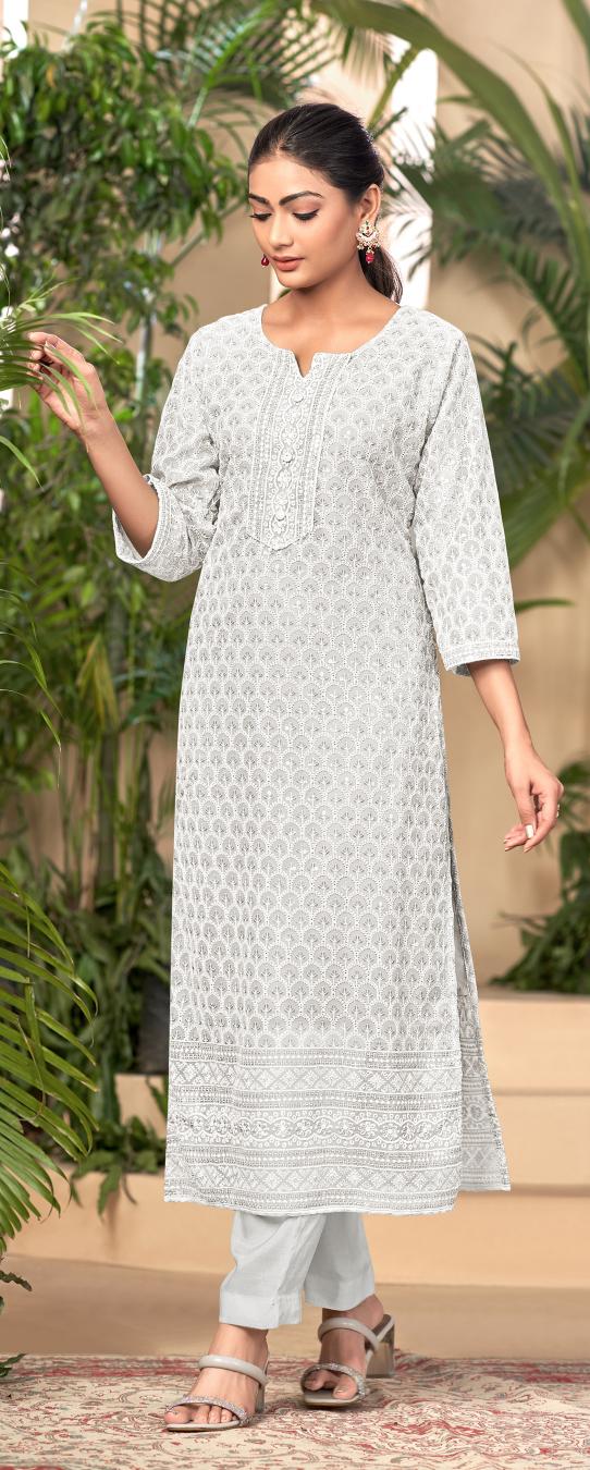 Tunic House kiara 01 Georgette Designer Kurti Wholesale catalog