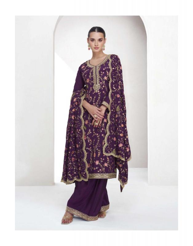 Aashirwad Shreya Premium Chinon Silk salwar kameez suppliers wholesale catalog