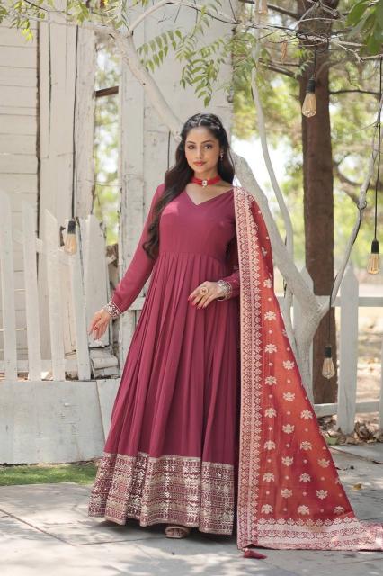 Anamika Vol 68 Georgette Fancy Gown With Dupatta wholesale catalog