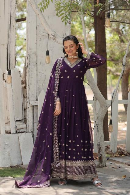 Anamika Vol 69 Blooming Embroidered Gown With Dupatta wholesale catalog