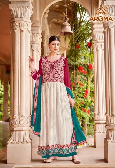 Aroma Minakari Georgette Designer Salwar Kameez Wholesale catalog