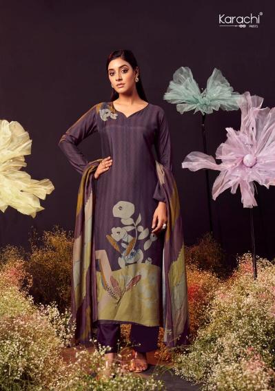 Kesar Lamhe Viscose Digital Printed Dress Material Wholesale catalog