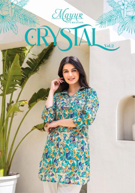 Mayur Crystal Vol-2 – Short Tops - Wholesale Catalog