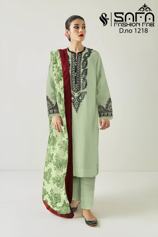 Safa Fashion Fab 1218 Colors Ready Made Pakistani Suit wholesale catalog