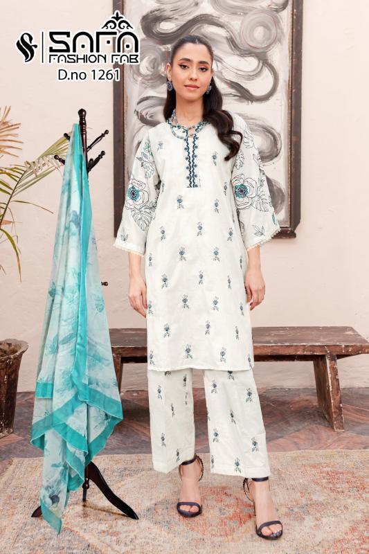 Safa Fashion Fab 1261 Pakistani Suits Wholesale catalog