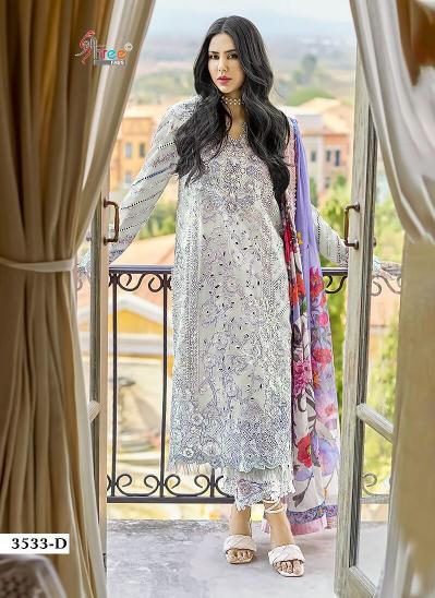 Shree Mushq Color Collection 24 Cotton Dupatta Pakistani Suits wholesale catalog