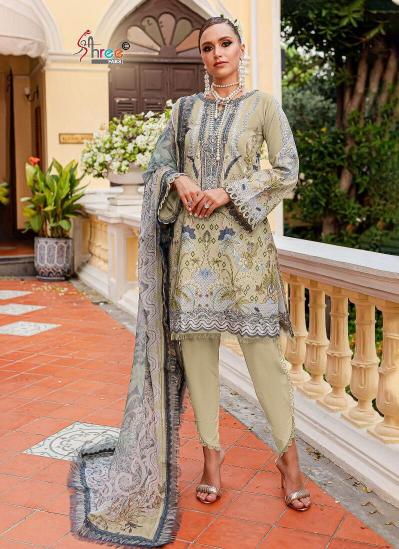 Shree Queens Court Premium Vol 3 Chiffon Dupatta Pakistani Suits 