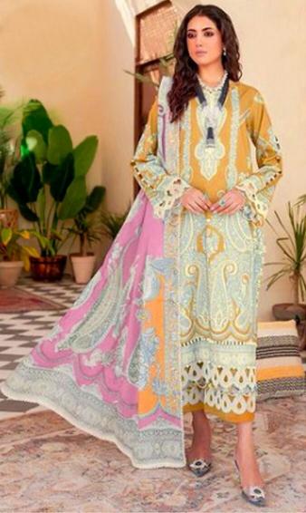 Taj 537 And 538 Chiffon Dupatta Salwar Suits wholesale catalog