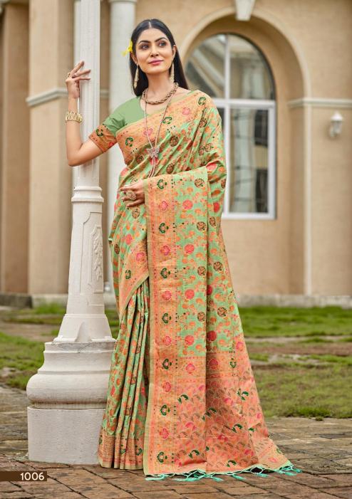 BUNAWAT Crystal SIlk Sarees Wholesale catalog