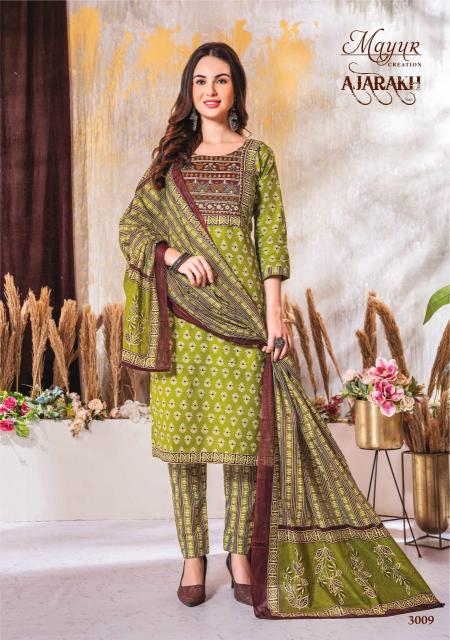 Mayur Ajarakh Vol-3 – Kurti Pant With Dupatta - Wholesale Catalog