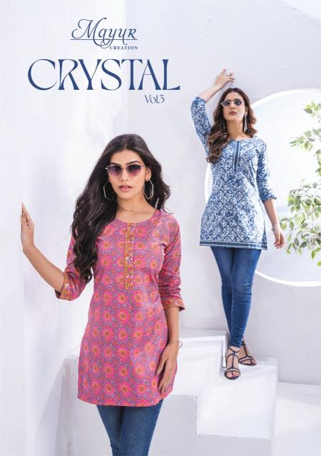 Mayur Crystal Vol-3 – Short Tops - Wholesale Catalog