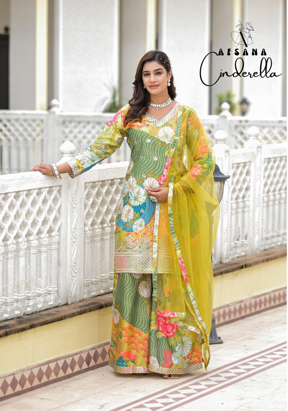 Afsana Cinderella super Digital print Wholesale Catalog