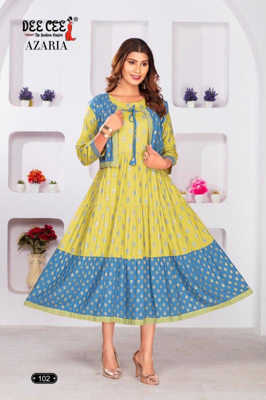 Deecee Azaria Double Layered Kurtis Online India Wholesale Catalog