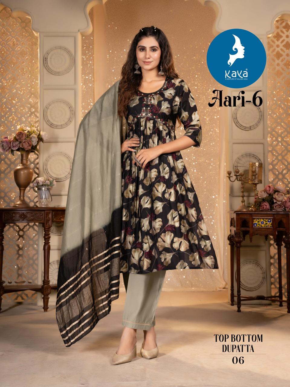 KAYA AARI VOL 6 ALIYA CUT Kurti Wholesale catalog