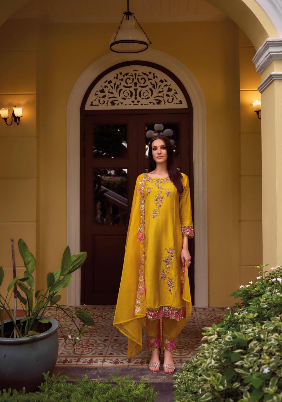 Lady Leela Shiddat - 3 Mustard Yellow Kurti Online India Wholesale Catalog