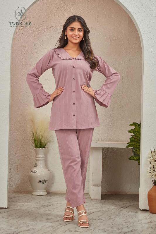 Sabella D no - SW232 Onion Pink Co Ord Set Wholesale Catalog