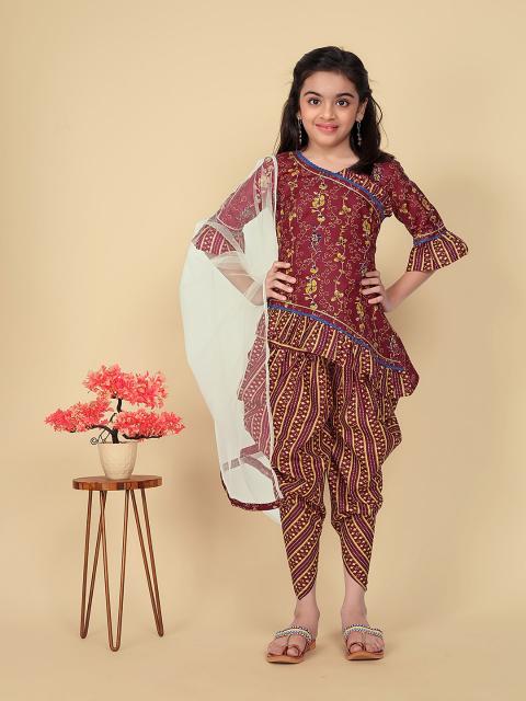 Sabella Pari Kids Printed Cotton Kurti Wholesale Catalog