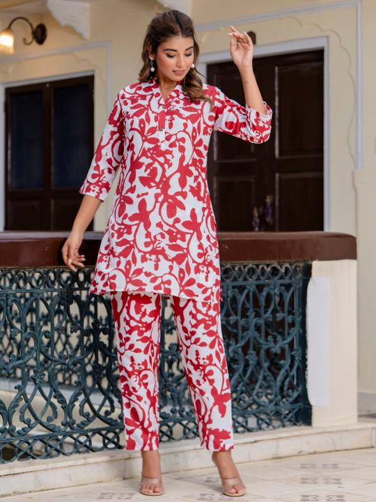 Sabella Reyon Blend Ethnic Co Ord Set Wholesale Catalog