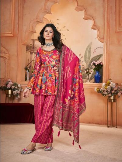 SHUBHKALA FLORY VOL 47 New Exclusive Print with Foil Designer Ready to Wear Kurti 