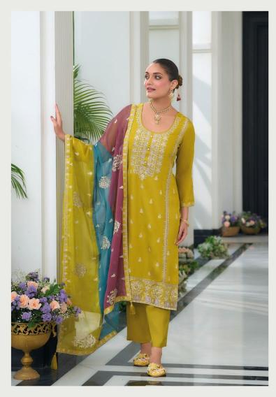 Zaveri Simar Embroidered Ready Made Pakistani Suit Wholesale Catalog