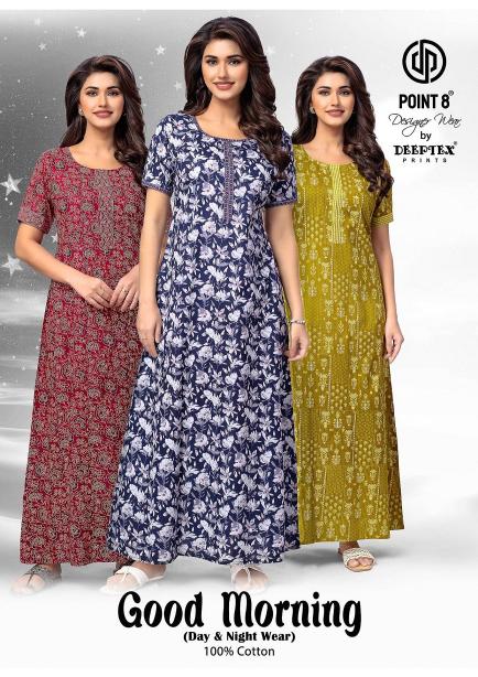 Deeptex Good Morning Vol-1 – Cotton Nighty - Wholesale Catlog