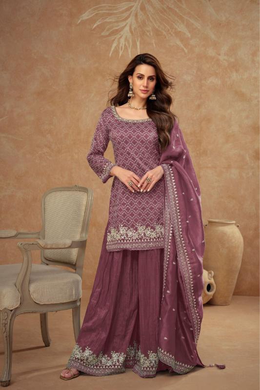 Gulkayra Daisy Real Gold Silk Salwar Kameez Wholesale Catalog