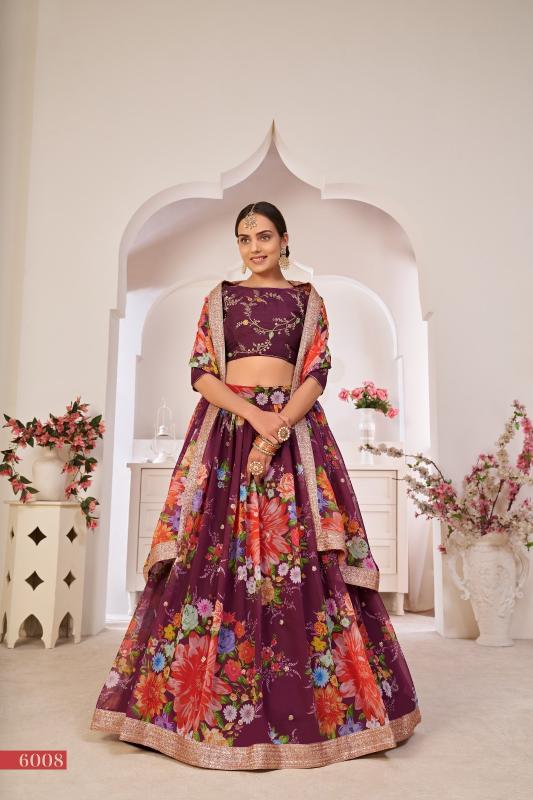 Lotus Vol - 1 6008 Wine Lehenga online wholesale surat