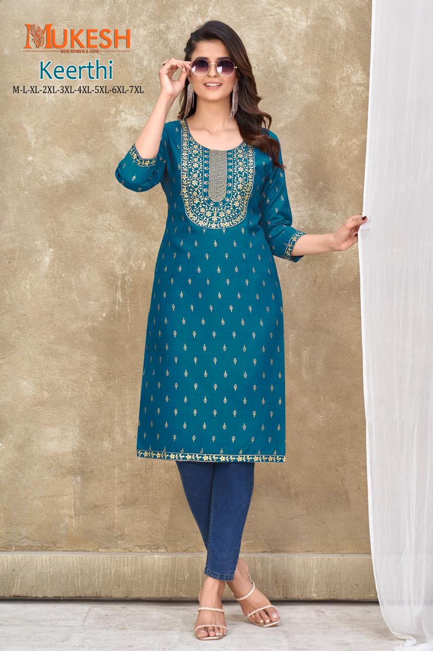 Mukesh Keerthi Buy Embroidered Kurtis Online India