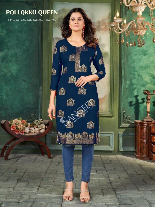 Sangeet Pallakku Queen Ladies Short Kurtis Online India