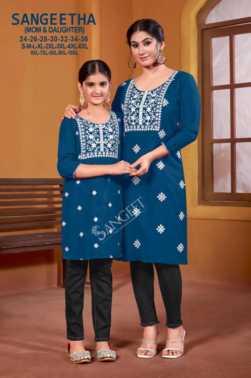 SANGEETHA MOM & DAUGHTER Kurtis Online india cheap