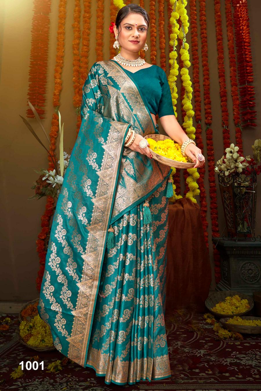 Saroj Milan Satin silk vol.3 Soft silk saree in surat with price wholesale