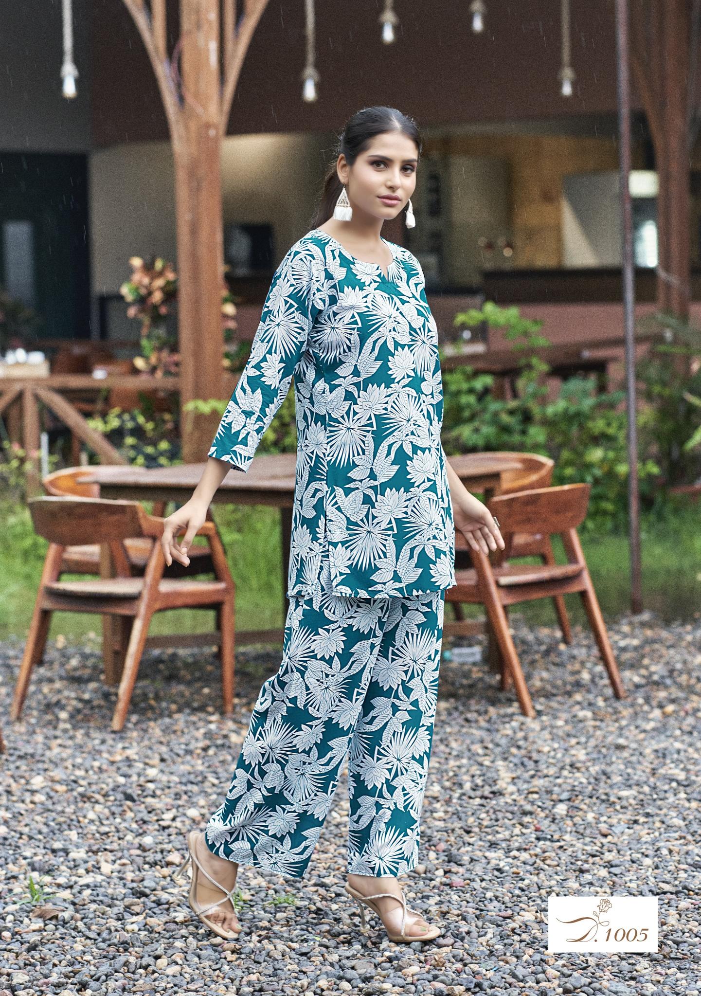 TIPS & TOPS Fashion Beats Vol 7 Rayon Printed Co Ord Set Wholesale Catalog