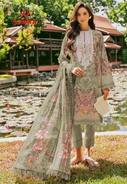 Aasha Needle Wonder Vol 9 Chiffon Dupatta Pakistani Suits Wholesale Catalog