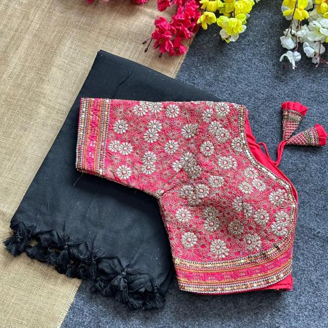 Blousewala HK7 khadi cotton sarees online india