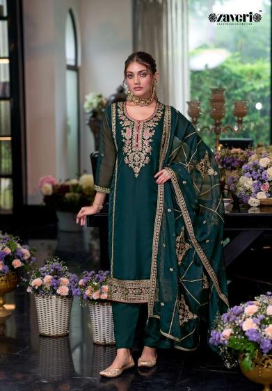 Eba Moon soft organza emboidery Salwar Kameez Wholesale catalog 