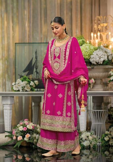 Eba Muskat Vol 2 hevey Chinon with emboidery work Salwar Kameez Wholesale Catalog