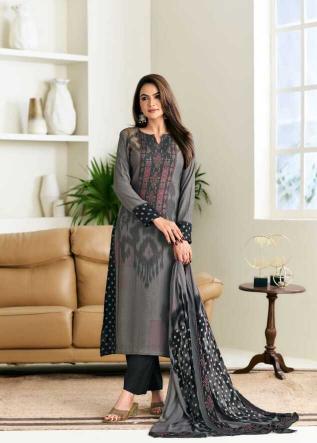 Glossy Simar Firdaus Viscose Pashmina Digital Printed Salwar Kameez Wholesale Catalog