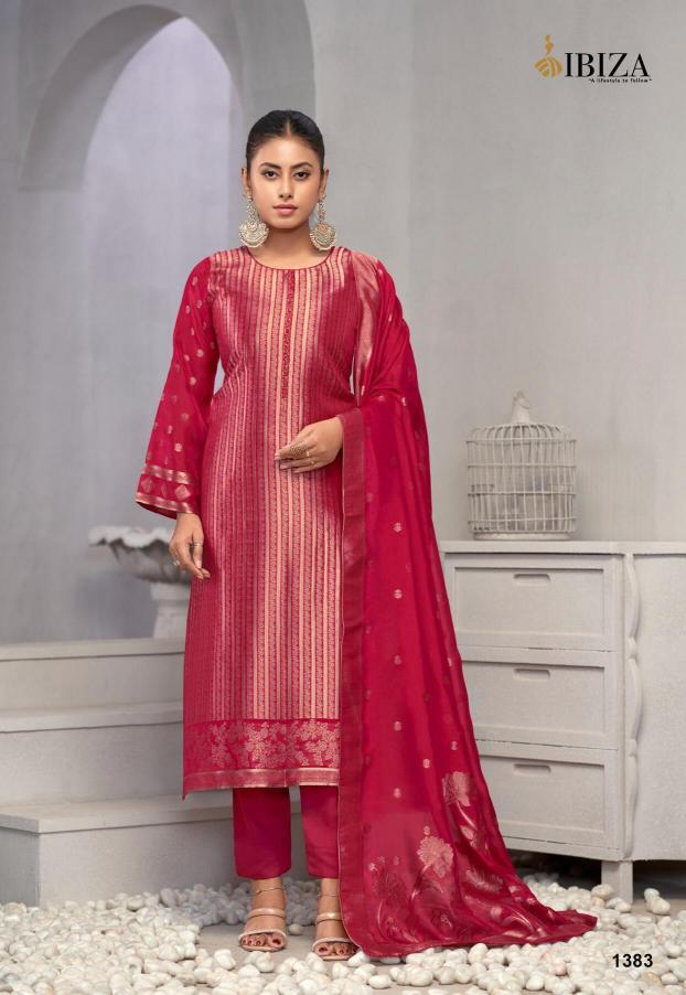 Ibiza Vihani Pure Banglory Silk Jacquard Salwar Kameez Wholesale Catalog