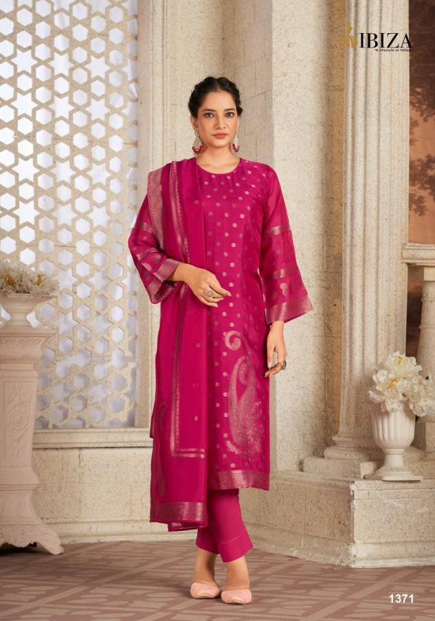 Ibiza Zisa Pure Banglory Silk Jacquard Salwar Kameez Wholesale Catalog