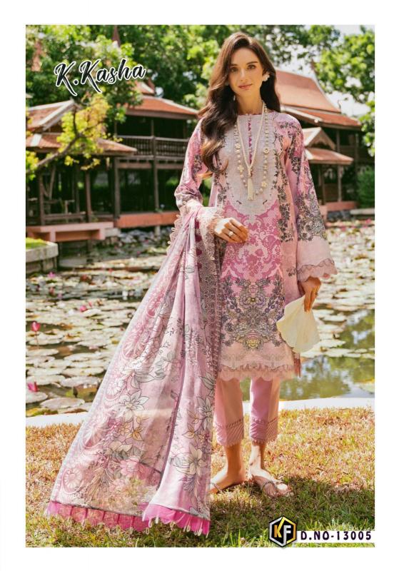 Keval K Kasha Vol 13 Luxury Heavy Cotton Pakistani Suits Wholesale Catalog