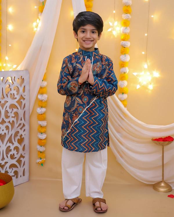 Sabella Boys Vol 4 cotton kids kurti size chart india