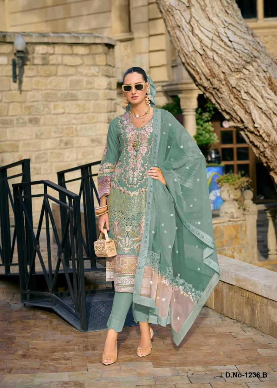 Sabella Embroidery With hand work pakistani style kurti online india