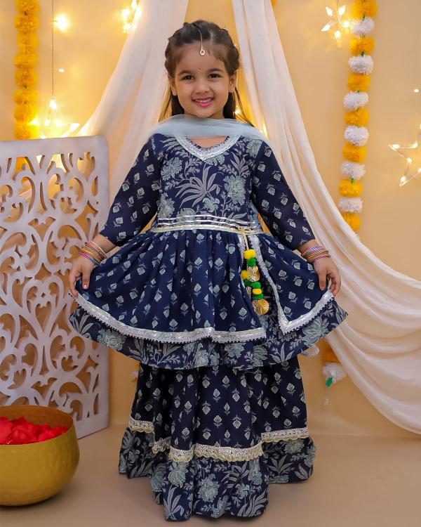 Sabella Girls Vol 1 layered Kids Kurti to buy online india