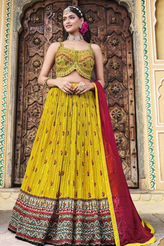 Sabella Titliya 01 Chinon Embroidered wholesale mumbai lehenga