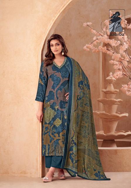 Sahiba Vedsi Digital Print with Hand Work Salwar Kameez Wholesale Catalog